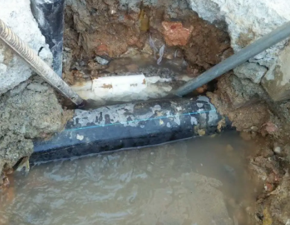 汨罗测漏水之水管漏水